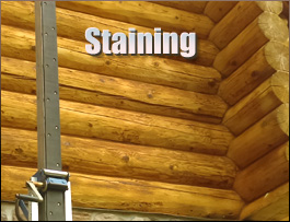  Franklin, North Carolina Log Home Staining